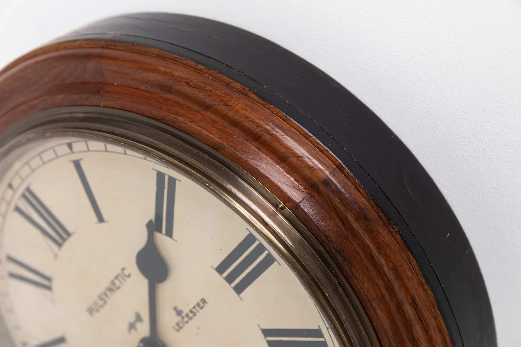 Wooden Gents of Leicester Slave Wall Clock — Antiques Workshop